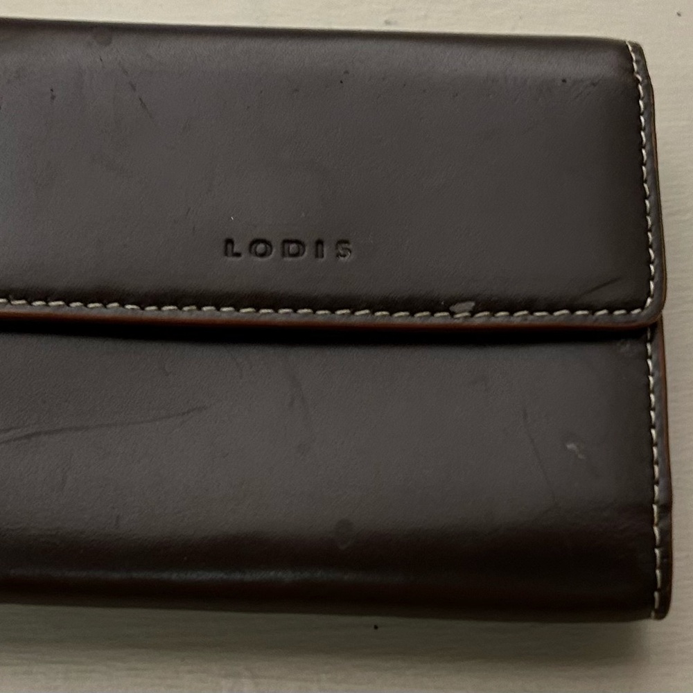 Lodis Men's Dark Brown Leather Wallet
